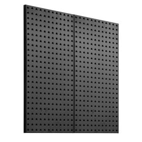 Metal Pegboard Panels, 32" x 16" Pegboard, 2 Panels, Heavy Duty Steel Peg Board Wall Organizer